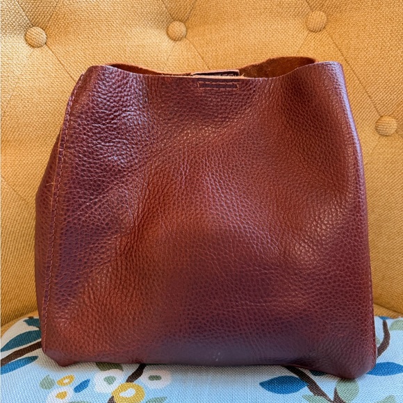 EUC Portland Leather Nutmeg Butterfly Bucket Bag - Picture 2 of 7